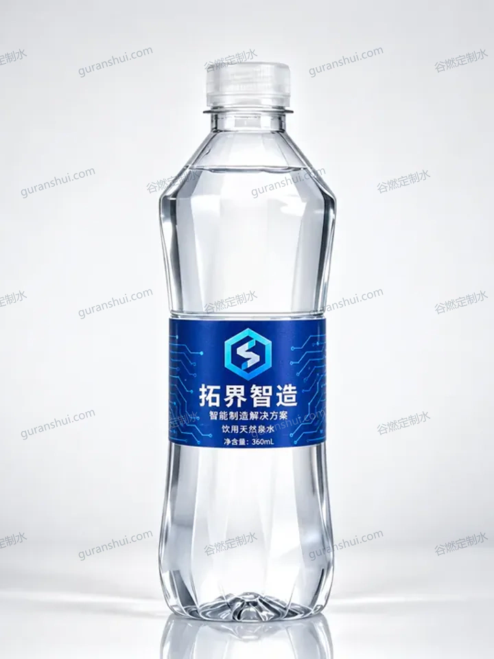展会接待定制水|棱面瓶360mL瓶身与标签呈现